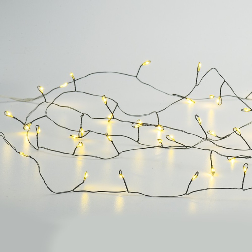 ΛΑΜΠΑΚΙΑ 300 LED ΣΕ ΣΕΙΡΑ 6W ΘΕΡΜΟ ΛΕΥΚΟ ΚΑΟΥΤΣΟΥΚ ΑΝΑ 3mm ΑΝΤΑΠΤΟΡΑ 31VDC ΜΕ 8 ΠΡΟΓΡΑΜΜΑΤΑ &amp; ΚΑΛΩΔΙΟ ΜΑΥΡΟ IP44 3mm