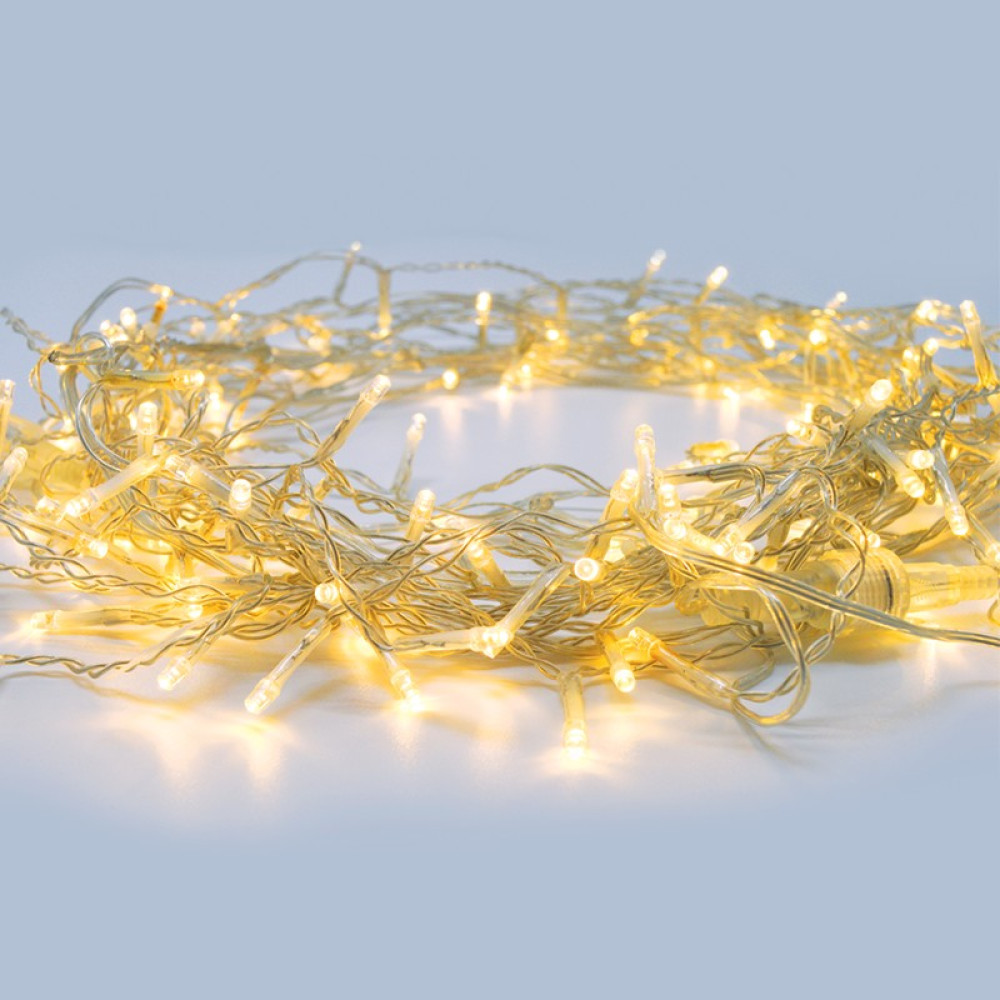 ΛΑΜΠΑΚΙΑ 50 LED ΣΕ ΣΕΙΡΑ ΘΕΡΜΟ ΛΕΥΚΟ ΣΤΑΘΕΡΟ ΚΑΟΥΤΣΟΥΚ ΜΕ ΜΠΑΤΑΡΙΕΣ 2xΑΑ &amp; ΚΑΛΩΔΙΟ ΔΙΑΦΑΝΟ 300mm  IP20 4900mm