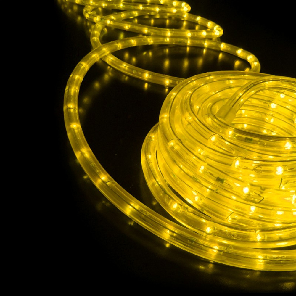 ΦΩΤΟΣΩΛΗΝΑΣ ΜΟΝΟΚΑΝΑΛΟΣ LED ΚΙΤΡΙΝΟΣ 36L/m 50m ΚΟΠΗ ΑΝΑ 1m IP65 &amp; 3 ΣΕΤ ΕΞΑΡΤΗΜΑΤΑ
