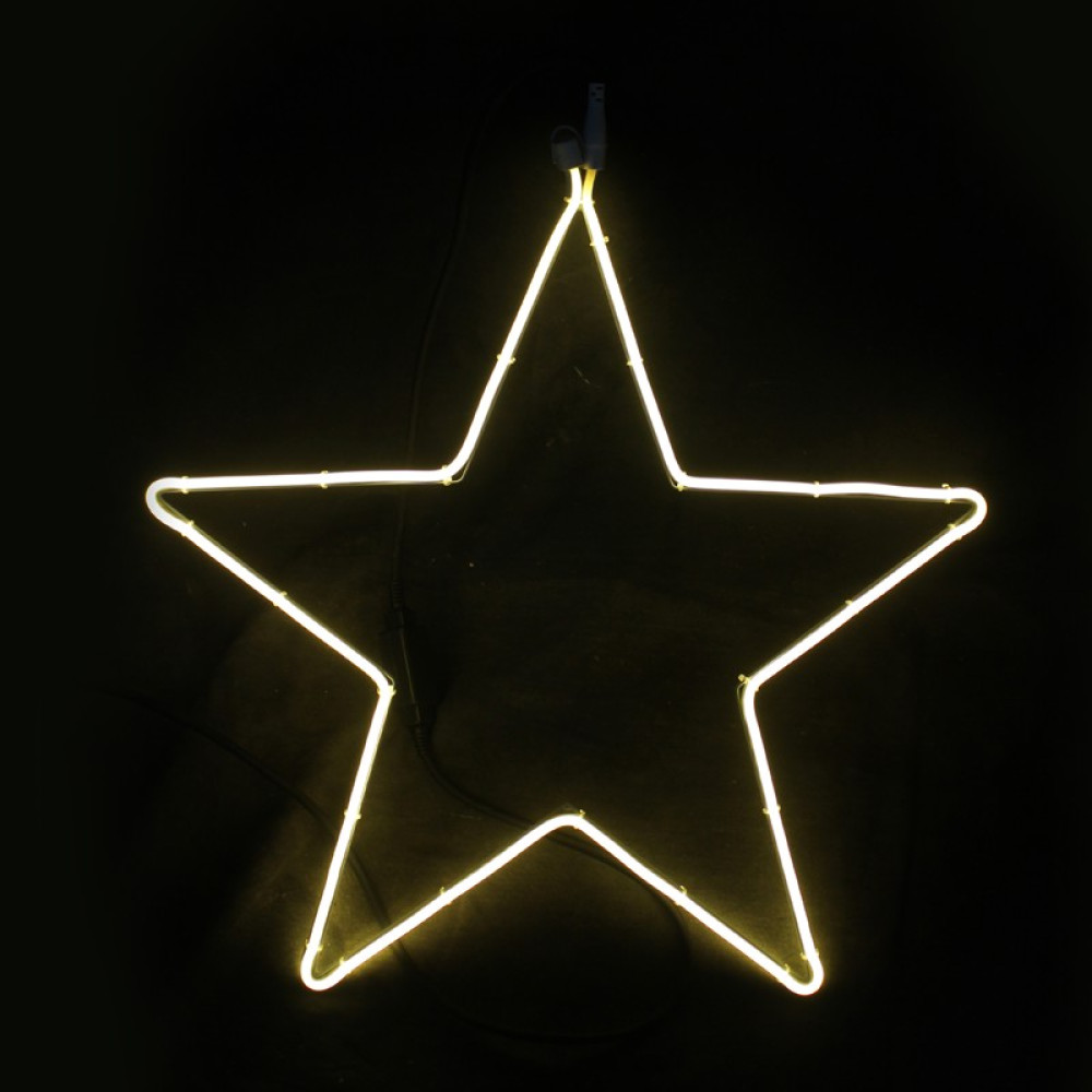 ΑΣΤΕΡΙ 200 LED NEON ΦΩΤΟΣΩΛΗΝΑ 2m SMD ΘΕΡΜΟ ΛΕΥΚΟ ΣΤΑΘΕΡΟ ΜΕ 1.5m ΚΑΛΩΔΙΟ IP44 580x540mm