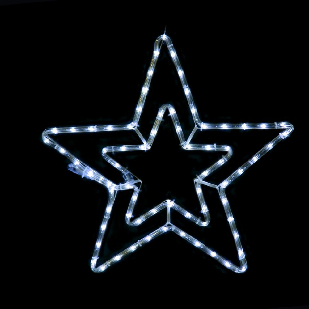 ΔΙΠΛΑ ΑΣΤΕΡΙΑ ΜΟΝΟΚΑΝΑΛΟΣ ΦΩΤΟΣΩΛΗΝΑΣ 72 LED 3m ΨΥΧΡΟ ΛΕΥΚΟ FLASH IP44 550mm ΜΕ 1.5m ΚΑΛΩΔΙΟ