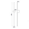 AVENUE-ΦΩΤΙΣΤΙΚΟ ΕΠΙΤΟΙΧΟ ΛΕΥΚΟ ΑΛΟΥΜΙΝΙΟΥ LED SMD 15W 3000Κ 970LM IP20 75Χ80Χ800ΜΜ