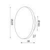 ECLIPSE-ΦΩΤΙΣΤΙΚΟ ΕΠΙΤΟΙΧΟ/ΟΡΟΦΗΣ ΠΟΛΥΧΡΩΜΟ  MDF LED SMD 10W 3000Κ 800LM IP20 ΚΥΚΛΟΣ Φ22ΧΗ3,6CM