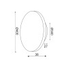 ECLIPSE-ΦΩΤΙΣΤΙΚΟ ΕΠΙΤΟΙΧΟ/ΟΡΟΦΗΣ ΛΕΥΚΟ ΜΑΤ MDF LED SMD  24W 3000Κ IP20 ΚΥΚΛΟΣ Φ40ΧΗ3,6CM