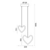 NETTO ΚΡΕΜΑΣΤΟ ΦΩΤΙΣΤΙΚΟ ΛΕΥΚΟ ΜΕΤΑΛΛΙΚΟ  LED 14W 3000K 900LM 240X140X1000ΜM