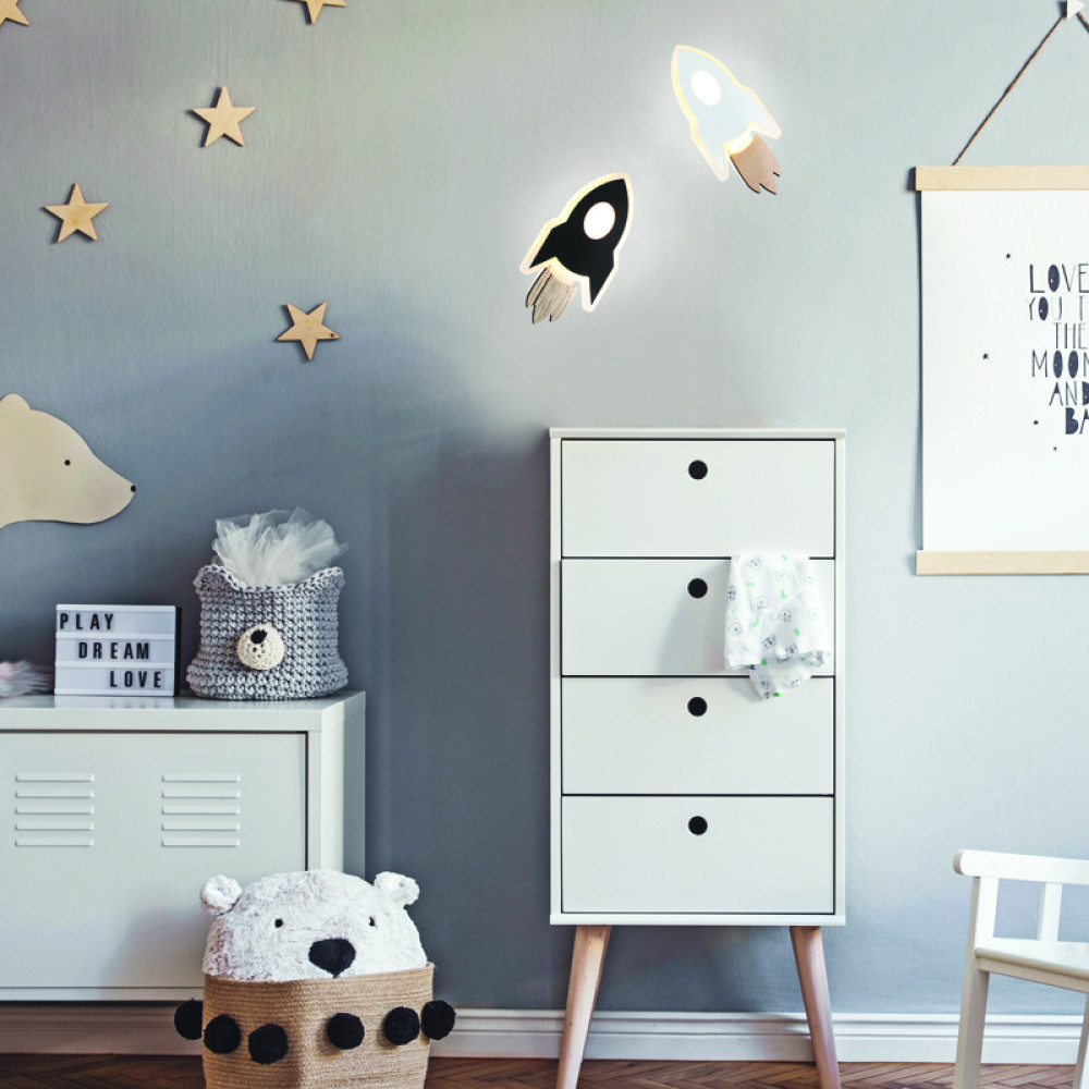 NETTO ΕΠΙΤΟΙΧΟ ΦΩΤΙΣΤΙΚΟ ΜΑΥΡΟ MDF LED 5.5W 3000K 385LM 240X130X380ΜM