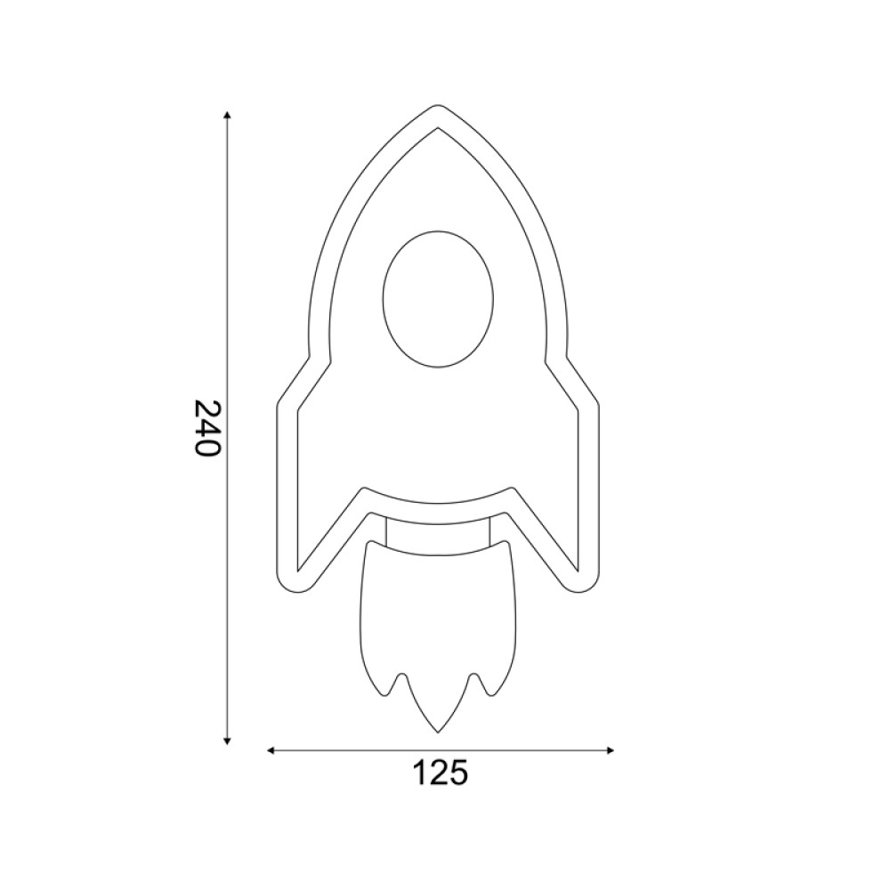 NETTO ΕΠΙΤΟΙΧΟ ΦΩΤΙΣΤΙΚΟ ΜΠΛΕ MDF LED 5.5W 3000K 385LM 240X130X380ΜM