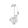 NETTO ΚΡΕΜΑΣΤΟ ΦΩΤΙΣΤΙΚΟ ΚΟΥΚΟΥΒΑΓΙΑ MDF 1ΧΕ27 250X100X1000ΜM