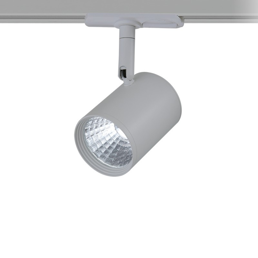 LED COB ΦΩΤΙΣΤΙΚΟ ΡΑΓΑΣ 230V AC 7W 3000K 24° 700LM Ra80 2 ΣΥΡΜΑΤΑ ΓΚΡΙ
