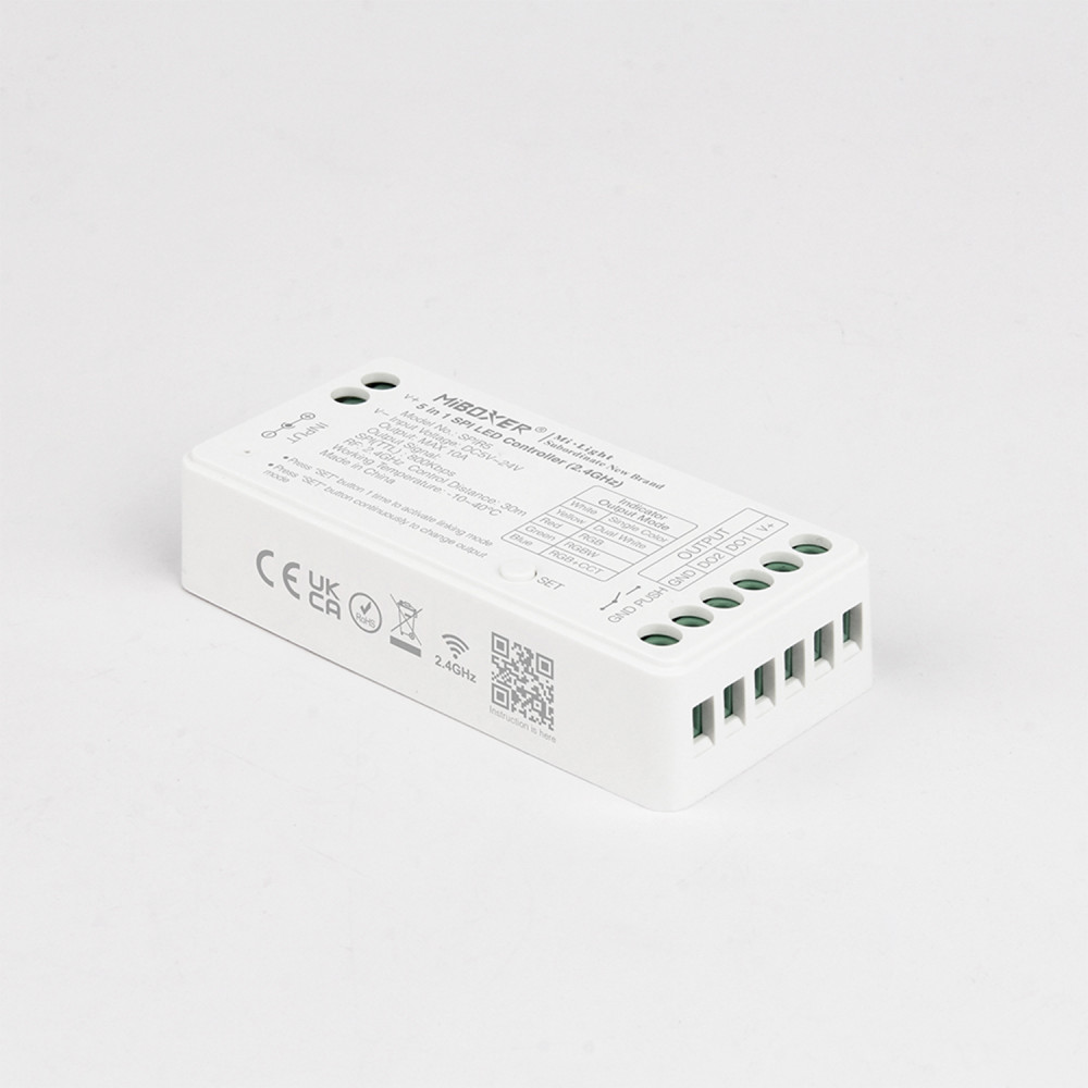 CONTROLLER SPI 5-24V MONO/CCT/RGB/RGBW/RGB+CCT