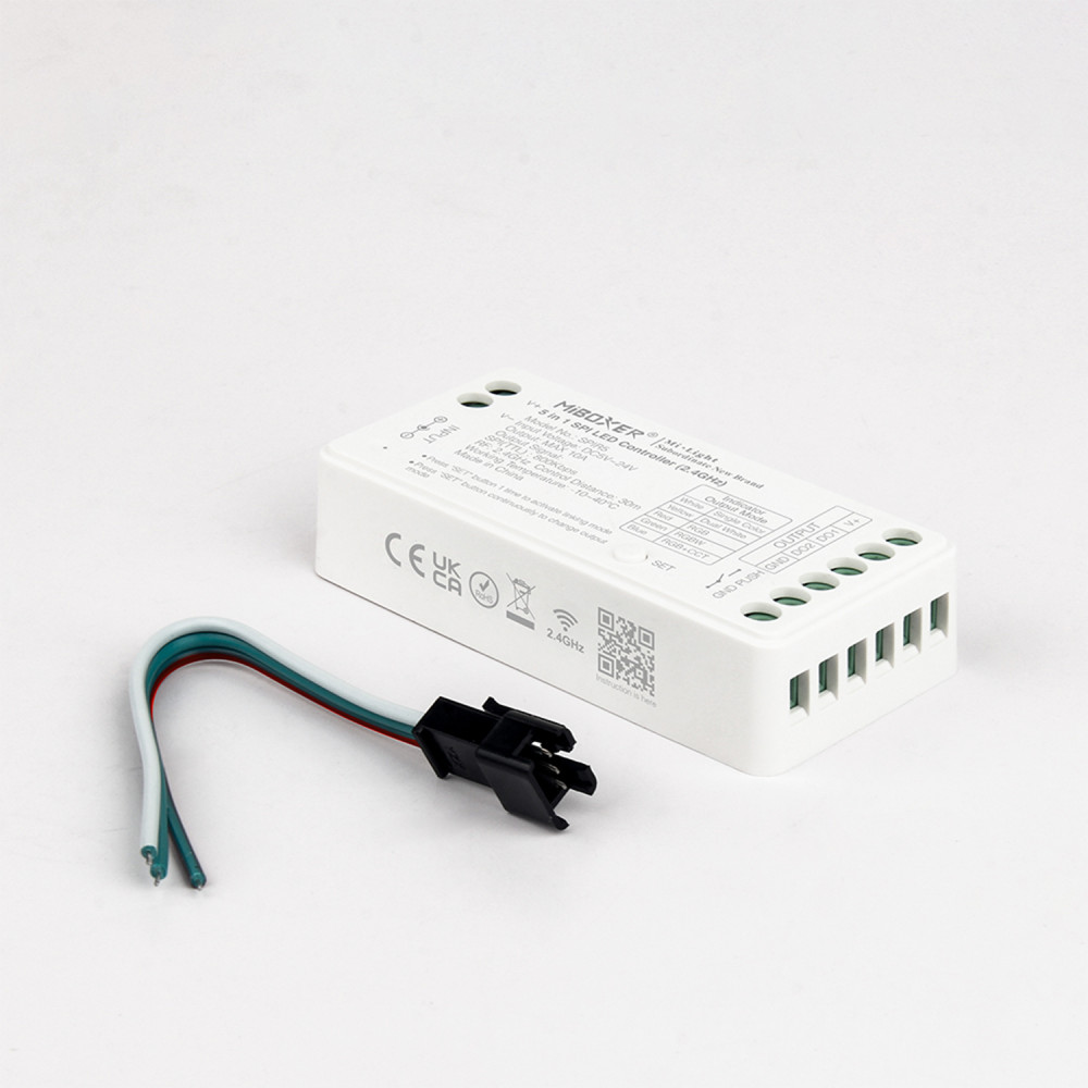 CONTROLLER SPI 5-24V MONO/CCT/RGB/RGBW/RGB+CCT