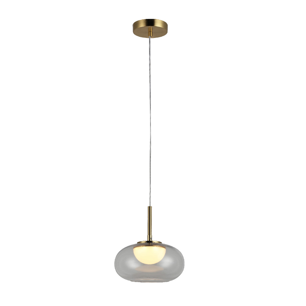 ΚΡΕΜΑΣΤΟ ΦΩΤΙΣΤΙΚΟ ACA HM232CL ΧΡΥΣΟ ΔΙΑΦΑΝΟ ΓΥΑΛΙ LED 5W 3000K-4000K-6000K IP20 D20XH120CM