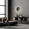 ΦΩΤΙΣΤΙΚΟ ΤΟΙΧΟΥ ACA HM240725 ΜΑΥΡΟ LED 6W 3000K IP20 D25CM