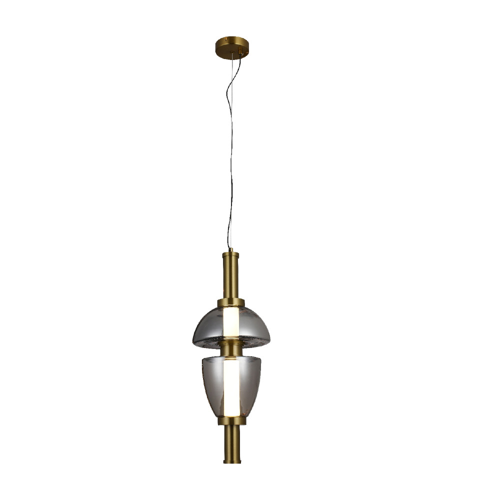 ΚΡΕΜΑΣΤΟ ΦΩΤΙΣΤΙΚΟ ACA HM24119A ΧΡΥΣΟ ΦΙΜΕ ΓΥΑΛΙ LED 15W 3000K-4000K-6000K IP20 D20XH120CM