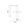 ΦΩΤΙΣΤΙΚΟ ΤΟΙΧΟΥ ACA HM25026B ΧΡΥΣΟ ΔΙΑΦΑΝΕΣ COB 5W 3000K IP20 L22XW28XH38CM
