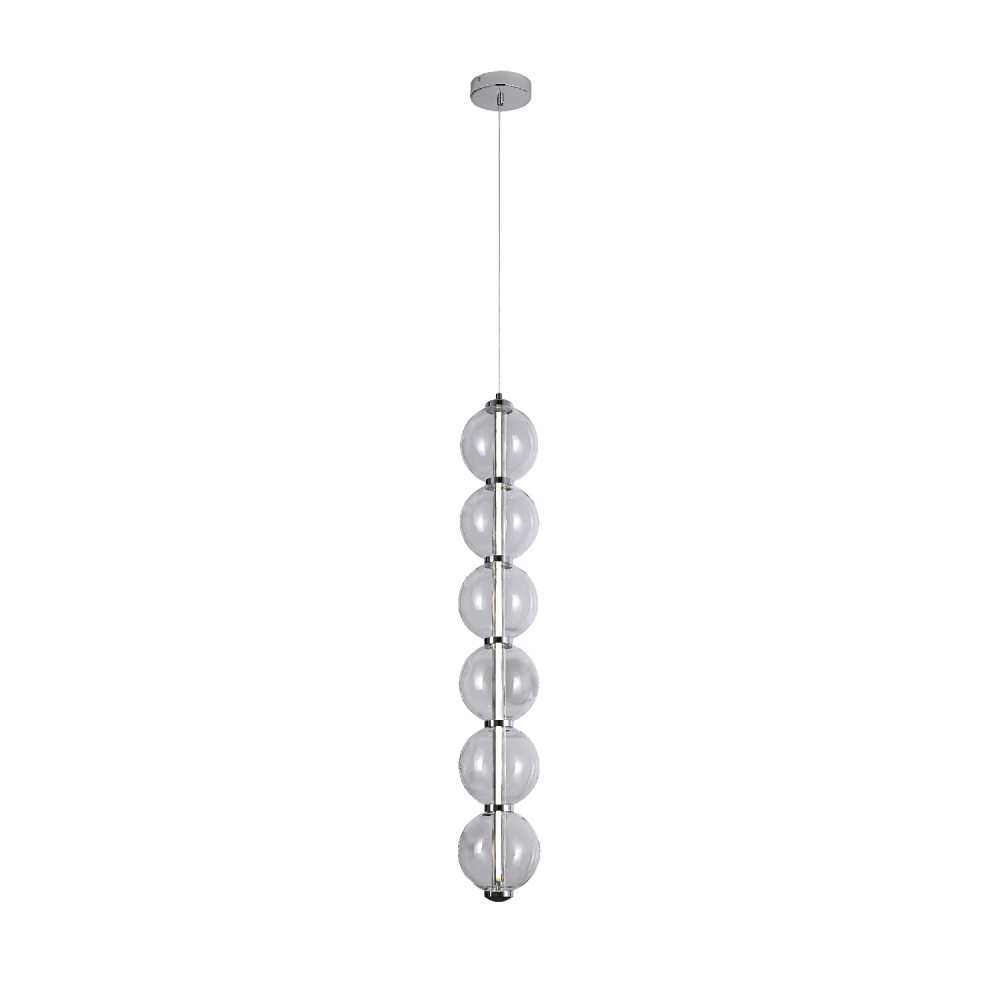 ΚΡΕΜΑΣΤΟ ΦΩΤΙΣΤΙΚΟ ACA HM25039L ΧΡΩΜΙΟ LED 27W 3000K IP20 D15XH180CM