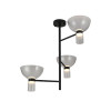 ΚΡΕΜΑΣΤΟ ΦΩΤΙΣΤΙΚΟ ACA HM250453A ΜΑΥΡΟ ΔΙΑΦΑΝΕΣ LED 24W 3000K IP20 D85XH78CM