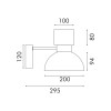 ΦΩΤΙΣΤΙΚΟ ΤΟΙΧΟΥ ACA HM25045BK ΜΑΥΡΟ LED 10W 3000K IP20 L20XW30XH25CM