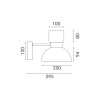 ΦΩΤΙΣΤΙΚΟ ΤΟΙΧΟΥ ACA HM25045GD ΧΡΥΣΟ LED 10W 3000K IP20 L20XW30XH25CM