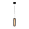 ΚΡΕΜΑΣΤΟ ΦΩΤΙΣΤΙΚΟ ACA HM250481SM ΜΑΥΡΟ ΦΙΜΕ ΓΥΑΛΙ LED 15W 2700K-3000K-4000K IP20 D15XH120CM