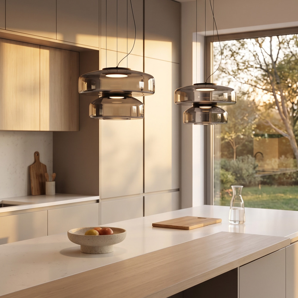 ΚΡΕΜΑΣΤΟ ΦΩΤΙΣΤΙΚΟ ACA HM25126SM ΜΑΥΡΟ ΦΙΜΕ ΓΥΑΛΙ LED 12W 3000K-4000K-6000K IP20 D35XH120CM
