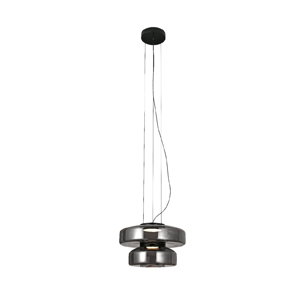 ΚΡΕΜΑΣΤΟ ΦΩΤΙΣΤΙΚΟ ACA HM25126SM ΜΑΥΡΟ ΦΙΜΕ ΓΥΑΛΙ LED 12W 3000K-4000K-6000K IP20 D35XH120CM