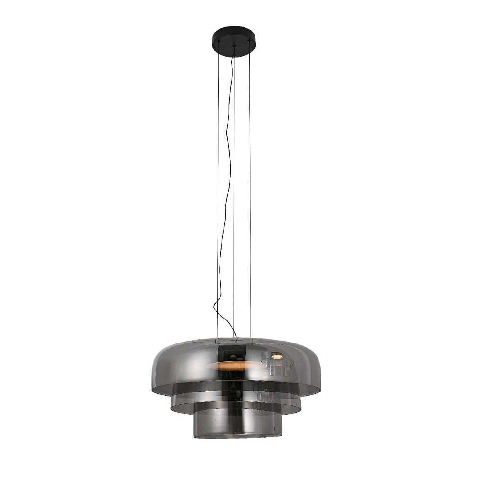 ΚΡΕΜΑΣΤΟ ΦΩΤΙΣΤΙΚΟ ACA HM25127SM ΜΑΥΡΟ ΦΙΜΕ ΓΥΑΛΙ LED 12W 3000K-4000K-6000K IP20 D42XH120CM