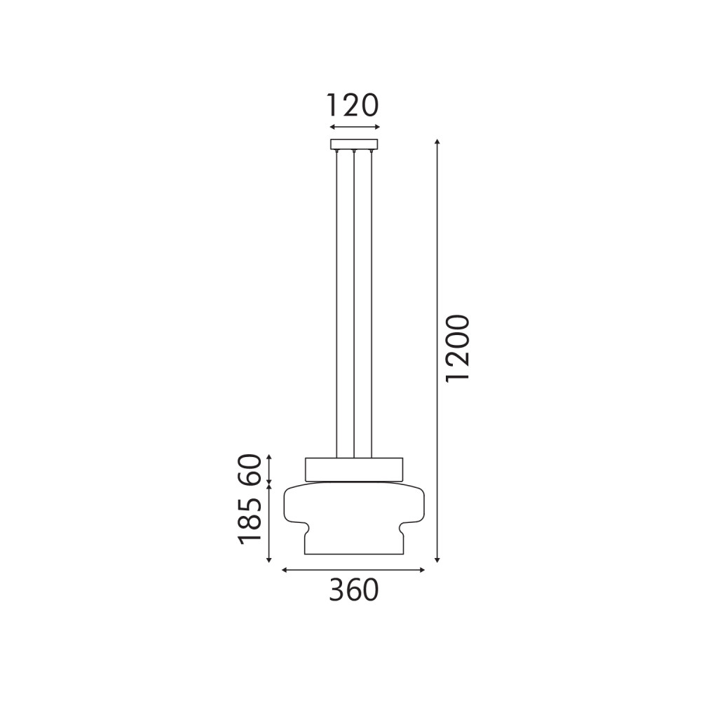ΚΡΕΜΑΣΤΟ ΦΩΤΙΣΤΙΚΟ ACA HM25130WH ΛΕΥΚΟ 1XE27X60W IP20 D36XH120CM