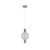ΚΡΕΜΑΣΤΟ ΦΩΤΙΣΤΙΚΟ ACA HM25139SM ΧΡΩΜΙΟ ΔΙΑΦΑΝΕΣ LED 5W + DOWNLIGHT 5W 3000K IP20 D20XH120CM