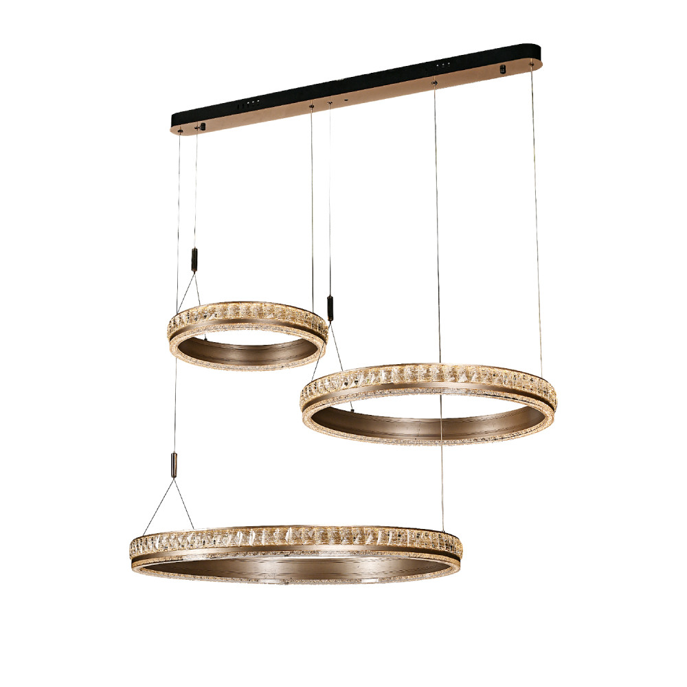 ΚΡΕΜΑΣΤΟ ΦΩΤΙΣΤΙΚΟ ACA HM25142L ΧΡΥΣΟ LED 90W 2700K-3000K-4000K IP20 L100XW80XH120CM