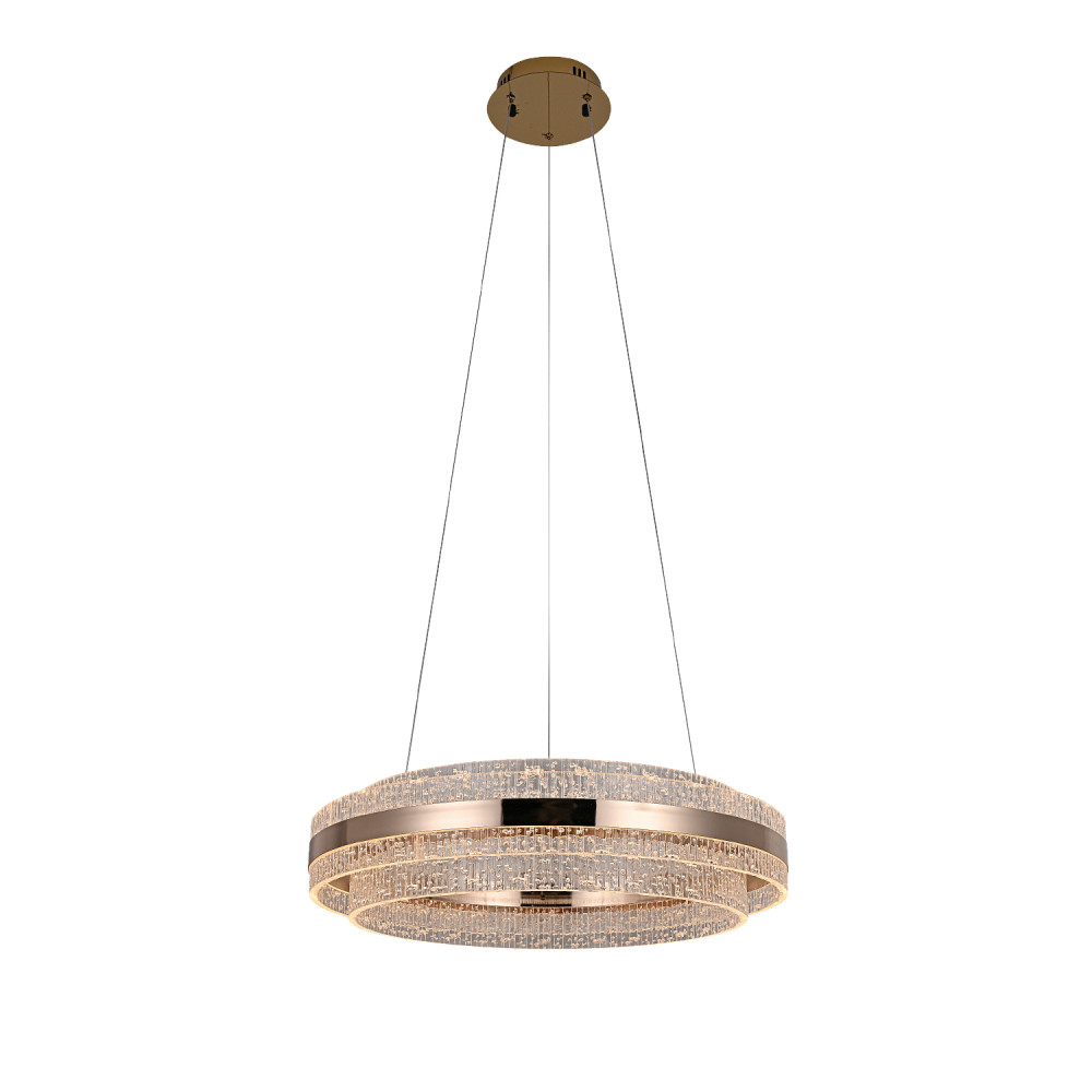 ΚΡΕΜΑΣΤΟ ΦΩΤΙΣΤΙΚΟ ACA HM251446 ΧΡΥΣΟ LED 48W 2700K-3000K-4000K IP20 D60XH120CM