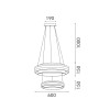 ΚΡΕΜΑΣΤΟ ΦΩΤΙΣΤΙΚΟ ACA HM25144R ΧΡΥΣΟ LED 70W 2700K-3000K-4000K IP20 D60+D40XH120CM