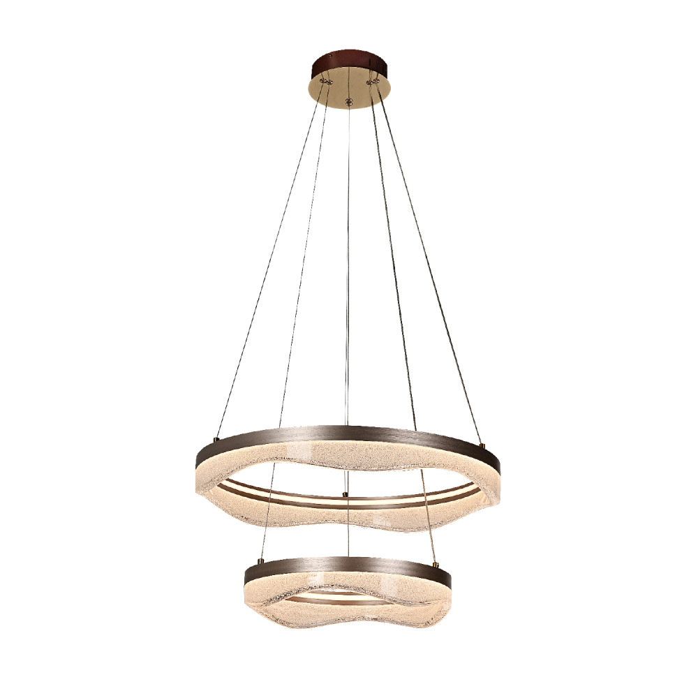 ΚΡΕΜΑΣΤΟ ΦΩΤΙΣΤΙΚΟ ACA HM25147R ΧΡΥΣΟ LED 60W 2700K-3000K-4000K IP20 D60+D40XH120CM