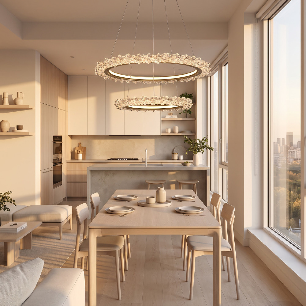 ΚΡΕΜΑΣΤΟ ΦΩΤΙΣΤΙΚΟ ACA HM251786G ΧΡΥΣΟ LED 45W 2700K-3000K-4000K IP20 D60XH120CM