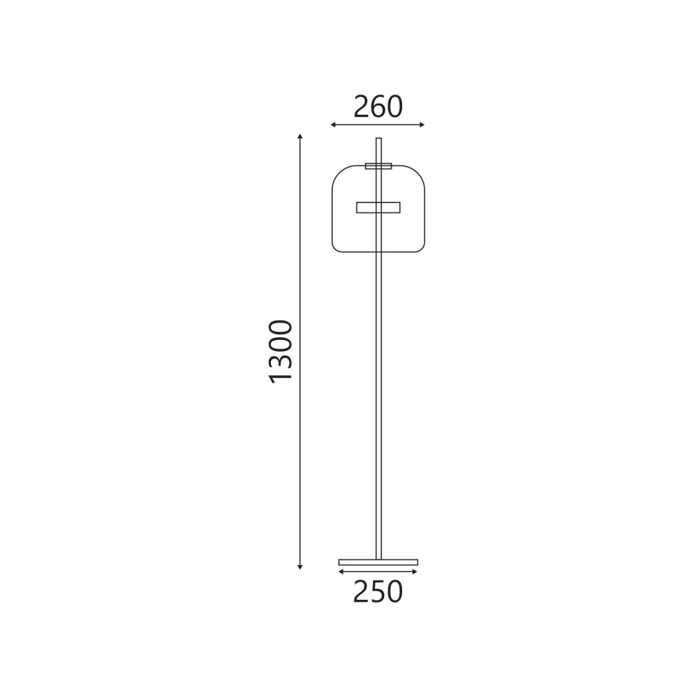 ΦΩΤΙΣΤΙΚΟ ΔΑΠΕΔΟΥ ACA HML1726SM ΧΡΥΣΟ ΦΙΜΕ ΓΥΑΛΙ LED 10W 3000K IP20 D26XH128CM