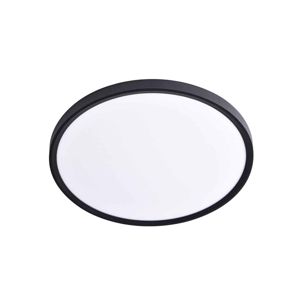 LED ΦΩΤΙΣΤΙΚΟ ΟΡΟΦΗΣ  ΜΑΥΡΟ ΣΤΡΟΓΓΥΛΟ 170 - 265V AC 50W 3CCT 5000LM Ra80 Φ600x27mm