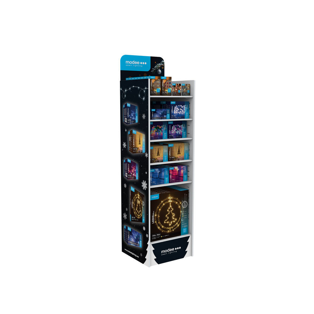 MODEE Stand Προβολής για Χριστουγεννιάτικα Φωτάκια LED (140x39x39cm) Άδειο