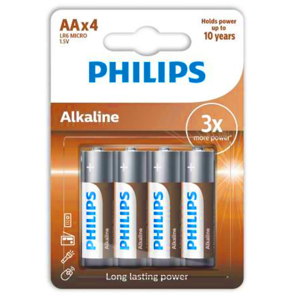 Philips Eco Αλκαλική LR6 AA (4 τμχ)