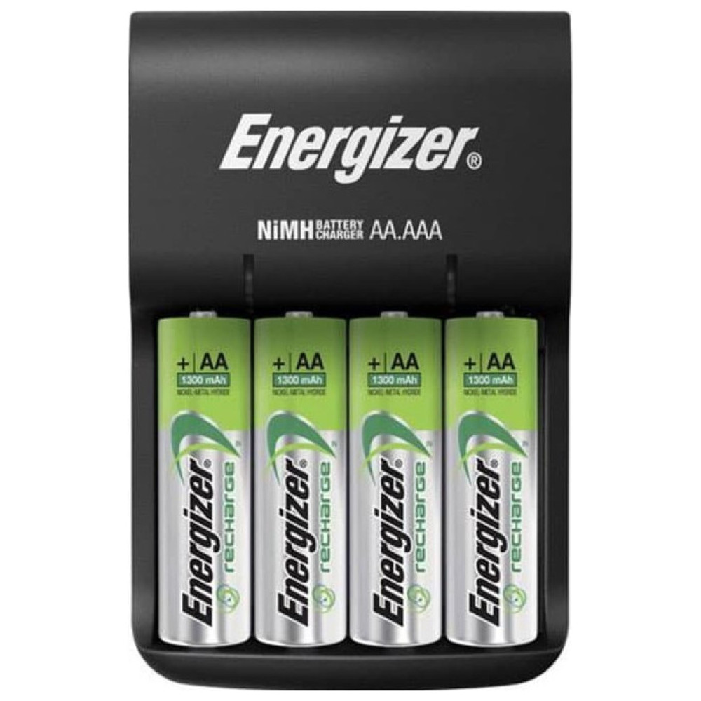 Energizer Base Φορτιστής Μπαταριών Ni-MH με 4 x R6/AA Μπαταρίες 1300 mAh