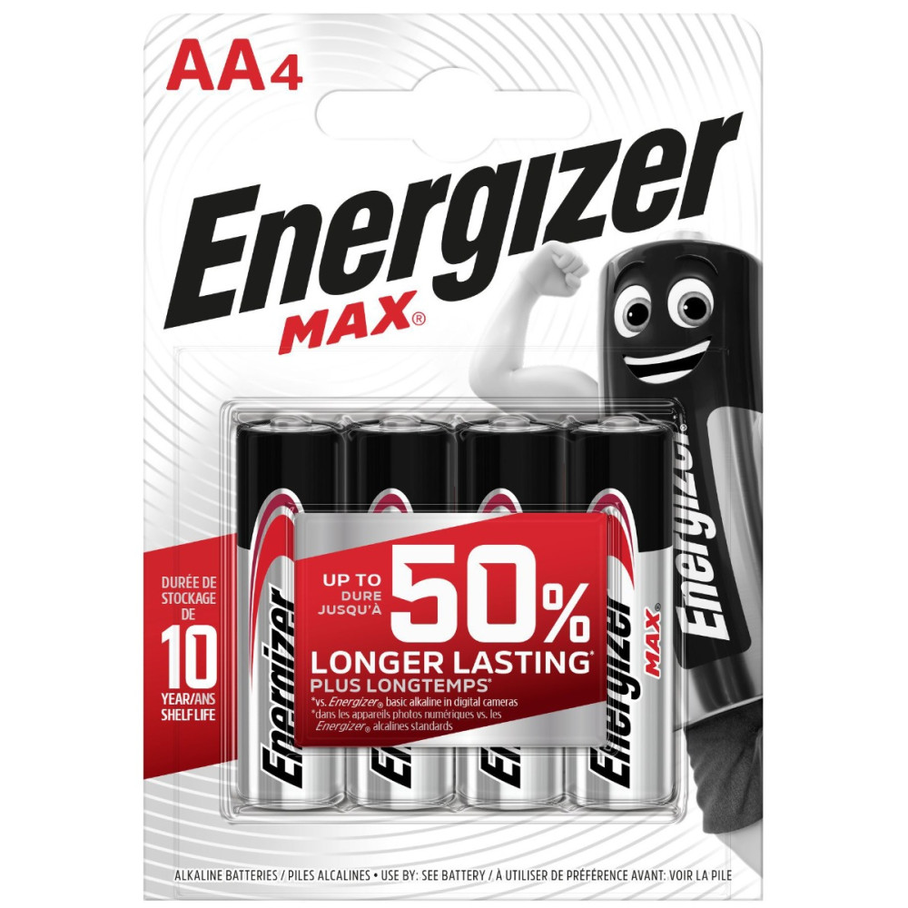 Energizer Max Alkaline Μπαταρία AA (4 τμχ)