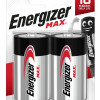 Energizer Max Alkaline Μπαταρία D (2 τμχ)