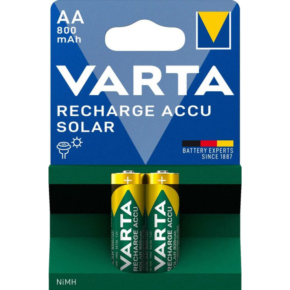 Varta Επαναφορτιζόμενη Solar 800mAh HR6 AA (2τμχ)