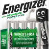 Energizer Επαναφορτιζόμενη AA 2000mAh (4τμχ)