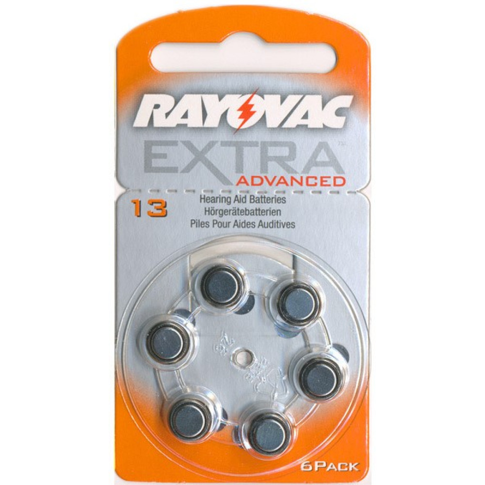 Rayovac Extra Advanced Βαρηκοΐας 13 (6τμχ)