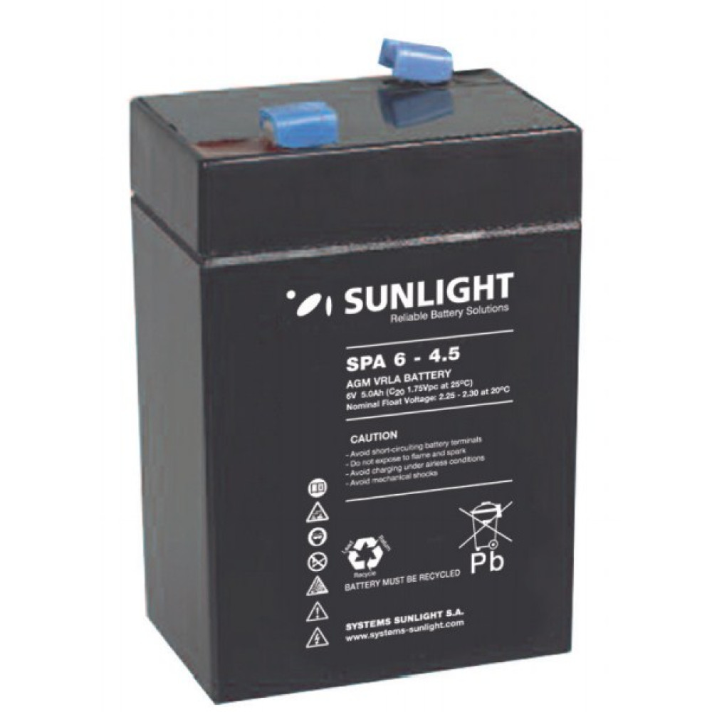 Sunlight Μολύβδου  6V 4.5A 16070