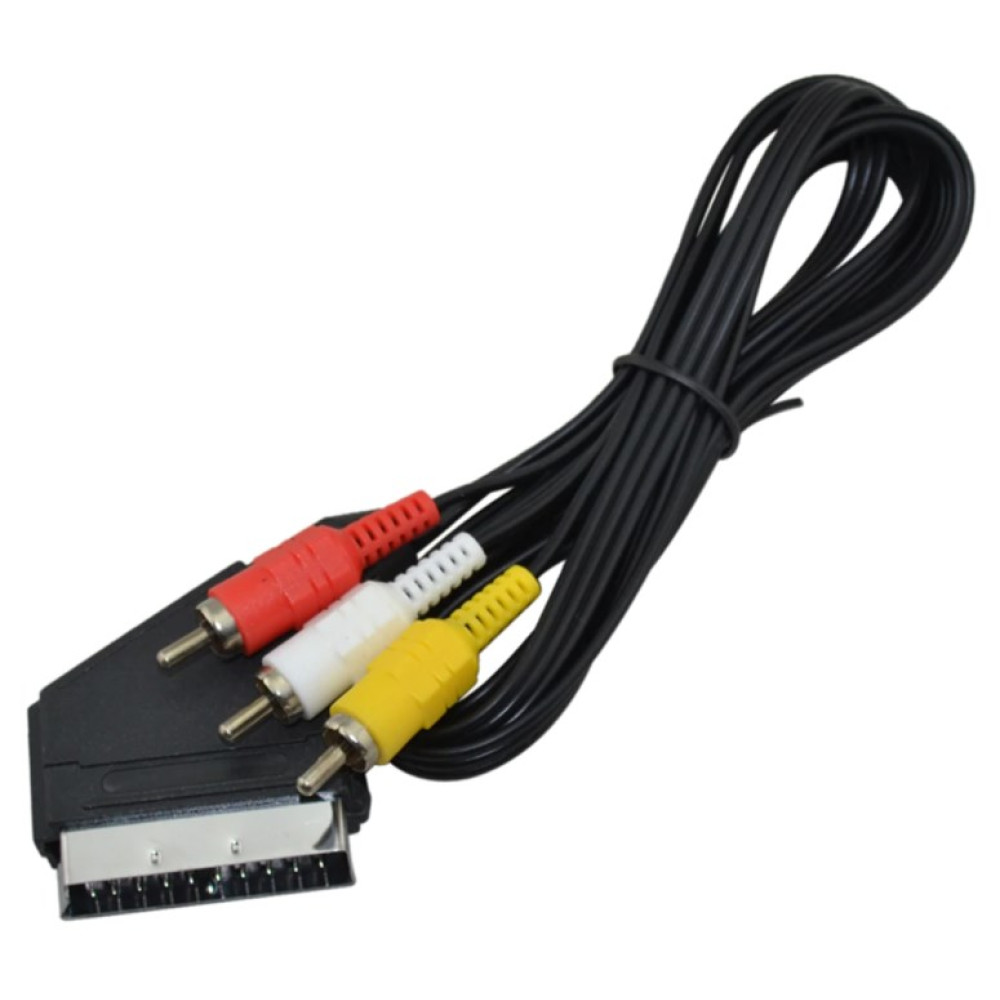ATC Καλώδιο Scart σε 3RCA 1.5m Χωρίς Διακόπτη