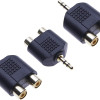 Μετατροπέας Stereo 3.5mm Σε 2 RCA Θηλ.1pcs
