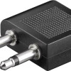 Διπλό Φις 3.5mm Μono Αρσ. σε Stereo Θηλ. 61004