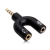 Μετατροπέας 3.5mm 4 poles to 2x3.5mm Audio jack