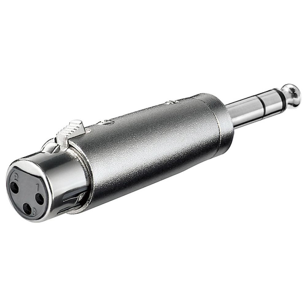 Μετατροπέας XLR Θηλ. / 6.35 Stereo Αρσ.